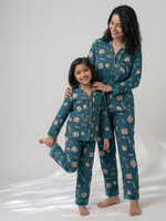Teal Treasures – Enchanted Mother & Daughter Loungewear Set
