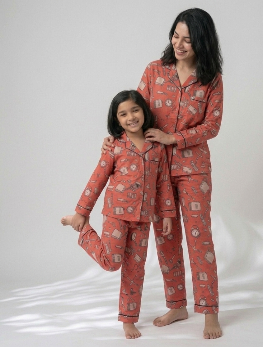 Terracotta Tales – Mother & Daughter Matching Luxury Set
